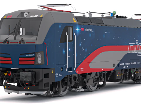 Siemens Vectron Nightjet Modello 3D
