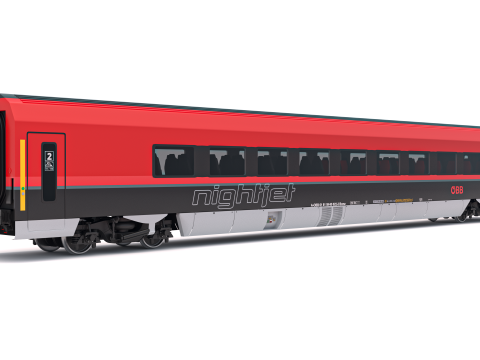 旅客列車 OBB ナイトジェット コレクション 3 3Dモデル