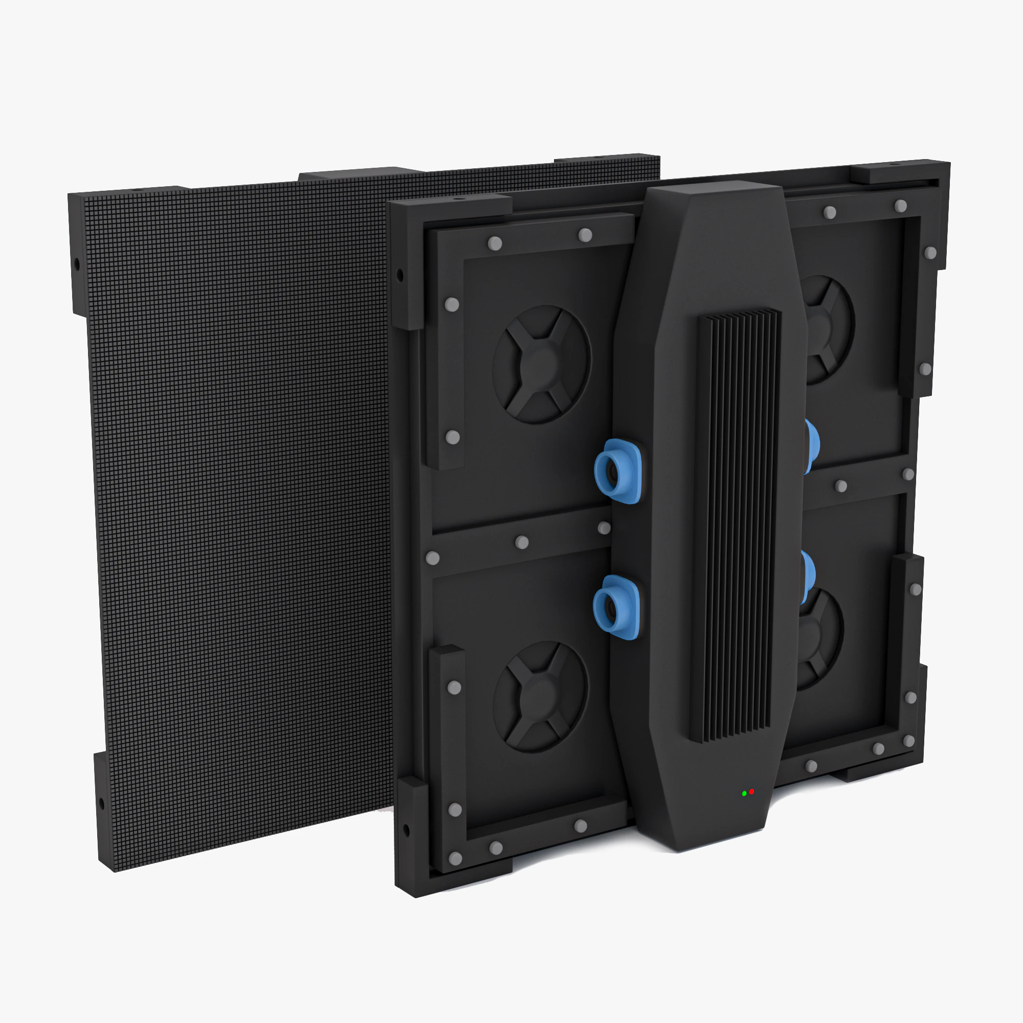 Led Video Wall Display Panel P2 3D Model .c4d .max .obj .3ds .fbx .stl .blend 