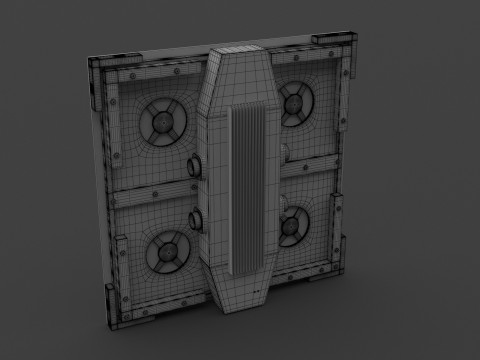 Led-videomuur-displaypaneel P2 3D Model