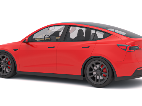Tesla Y 2024 3D Modell
