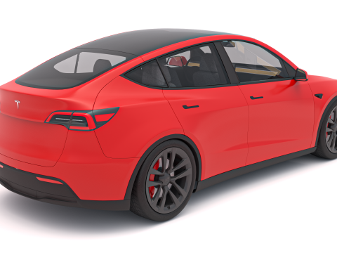 Tesla Y 2024 3D Modell
