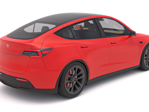 Tesla Y 2024 3D Model