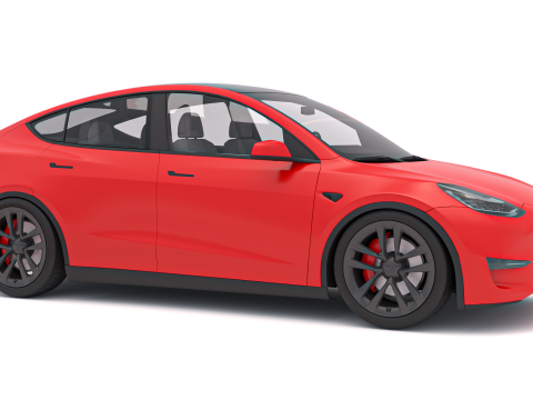 Tesla Y 2024 3D Modell