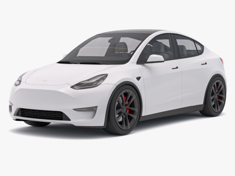 Tesla Y 2023 3D Модель