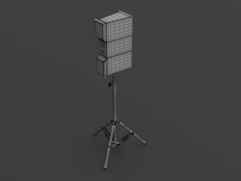 Podium Spreker 3D Model