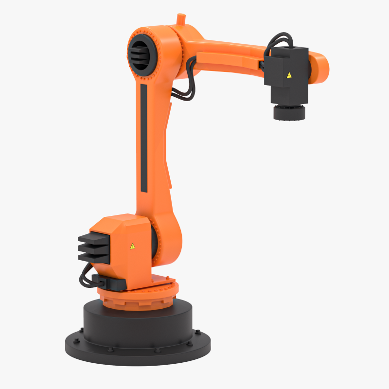 Промышленный робот 02 3D Модель .c4d .max .obj .3ds .fbx .stl .blend
