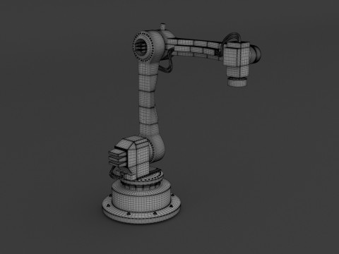 Промышленный робот 02 3D Модель