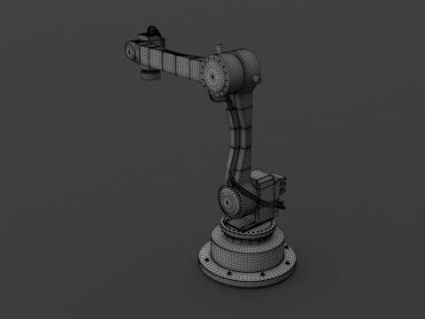 Промышленный робот 02 3D Модель