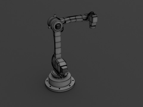 Промышленный робот 02 3D Модель