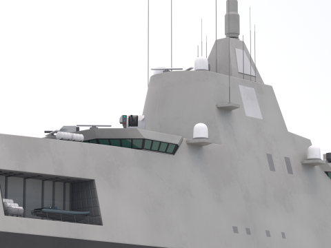ステルス海軍フリゲート v2 3Dモデル