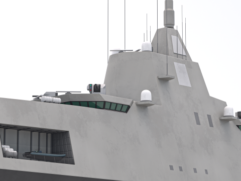 ステルス海軍フリゲート v2 3Dモデル