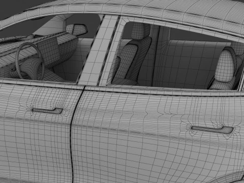 Esta&ccedil;&atilde;o Supercharger Tesla com Y 2023 Modelo 3D