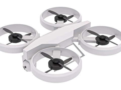 Sci Fi Quadcopter Drone 3D Модель