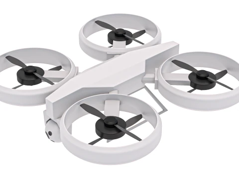 विज्ञान फाई क्वाडकॉप्टर ड्रोन 3D मॉडल