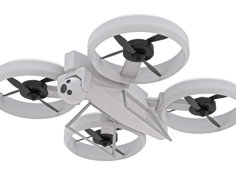 Sci Fi Quadcopter Drone 3D Модель