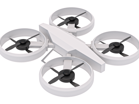 Sci Fi Quadcopter Drone 3D Модель