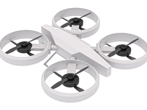 विज्ञान फाई क्वाडकॉप्टर ड्रोन 3D मॉडल