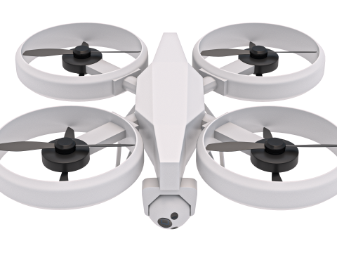 Sci Fi Quadcopter Drone 3D Модель