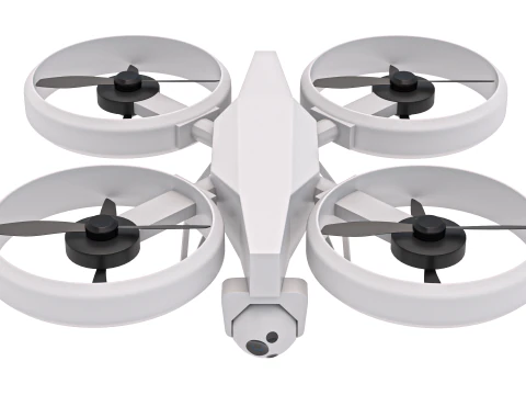 विज्ञान फाई क्वाडकॉप्टर ड्रोन 3D मॉडल