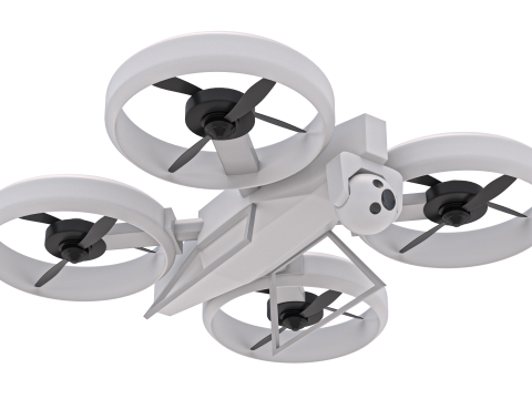 Sci Fi Quadcopter Drone 3D Модель
