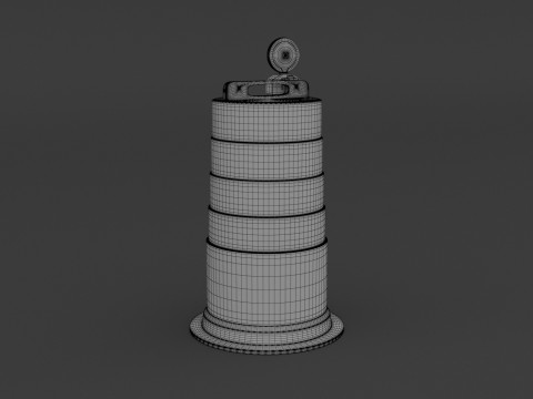 Barikade Barel Lalu Lintas Model 3D