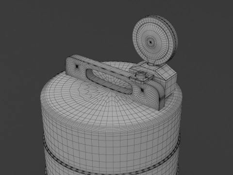 Traffic Barrel Barricade 3D Model
