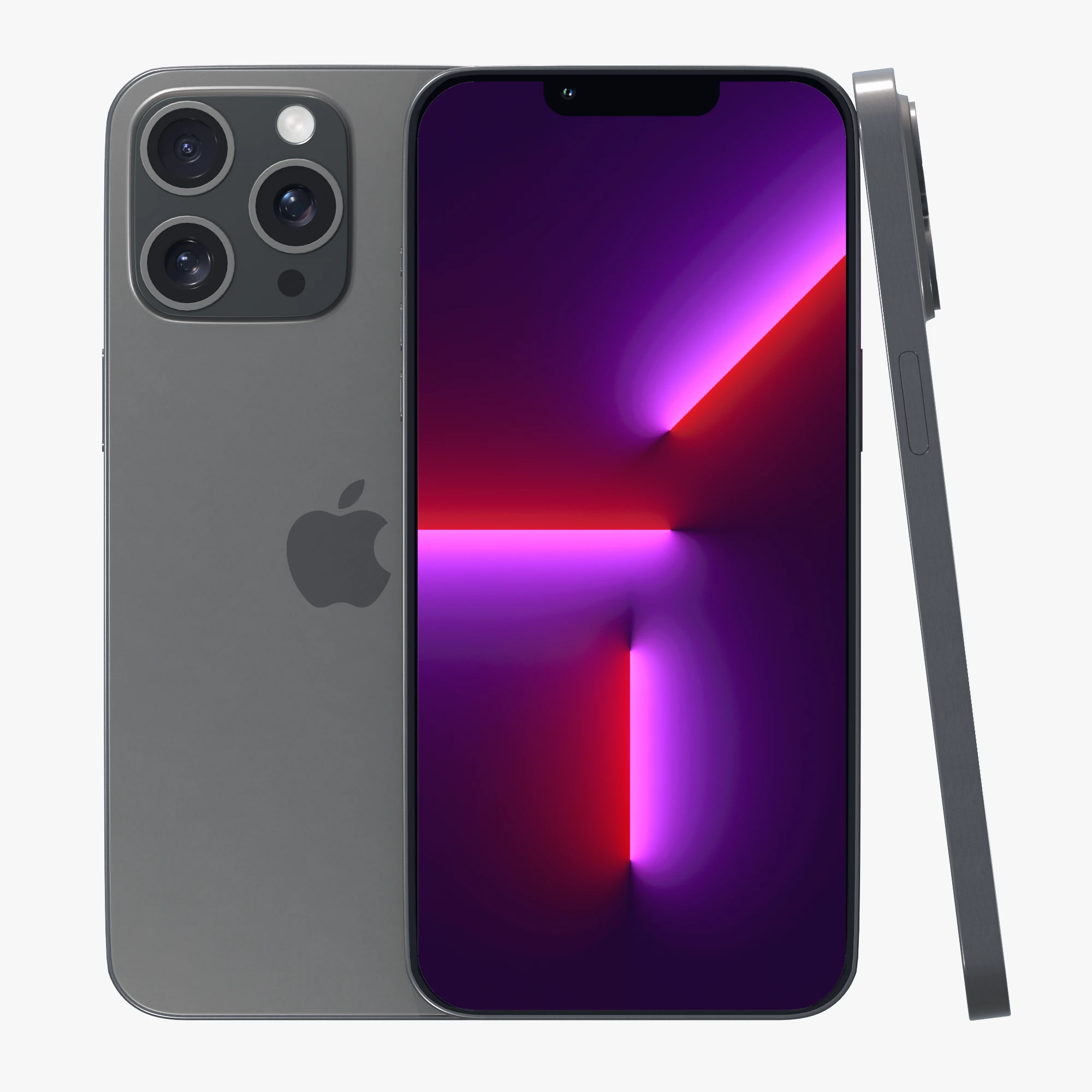 iPhone 13 Pro Max Mezzanotte Modello 3D .c4d .max .obj .3ds .fbx .stl .blend 