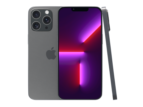 IPhone 13 Pro Max middernacht 3D Model