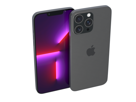 IPhone 13 Pro Max middernacht 3D Model