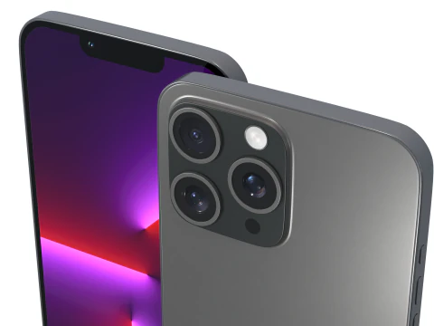 iPhone 13 Pro Max Mezzanotte Modello 3D