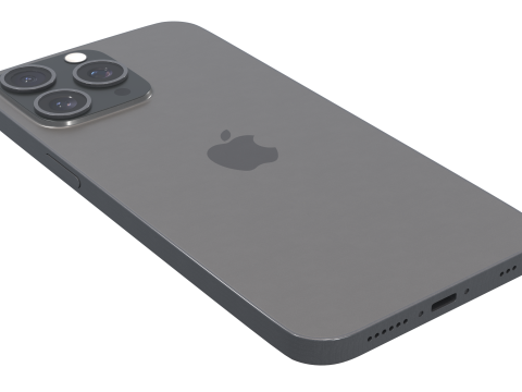 IPhone 13 Pro Max middernacht 3D Model