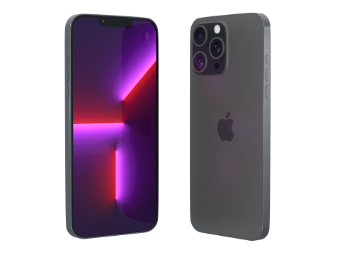 IPhone 13 Pro Max middernacht 3D Model