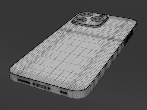 iPhone 13 Pro Max Mezzanotte Modello 3D