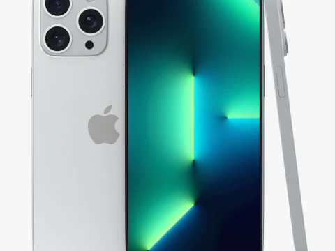 아이폰 13 프로 맥스 화이트 3D 모델