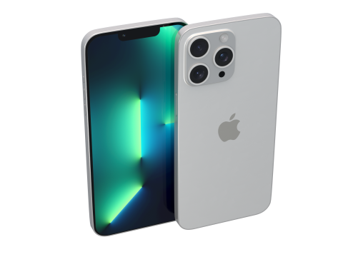 iPhone 13 Pro Max Beyaz 3D Model