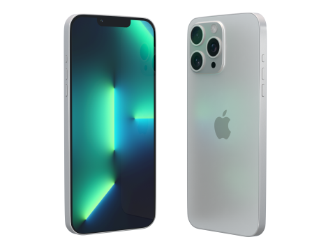 iPhone 13 Pro Max Beyaz 3D Model