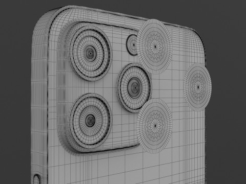 iPhone 13 Pro Max Beyaz 3D Model