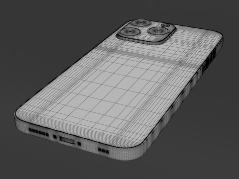 iPhone 13 Pro Max Beyaz 3D Model