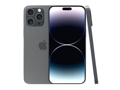 iPhone 14 Pro Max Hitam Model 3D