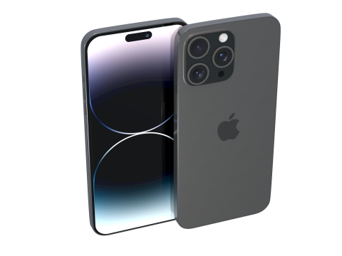 iPhone 14 Pro Max Hitam Model 3D