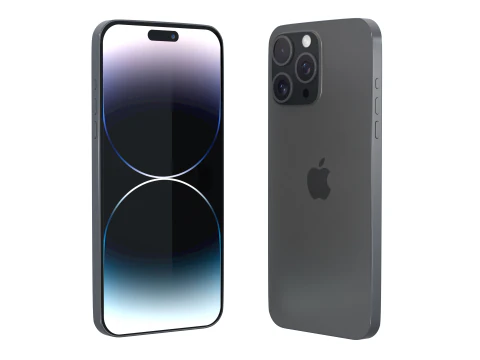 IPhone 14 Pro Max Black 3D Model