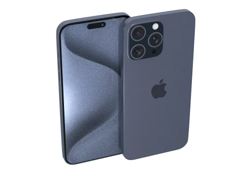 iPhone 15 Pro Max Mezzanotte Modello 3D