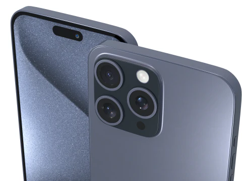 iPhone 15 Pro Max Mezzanotte Modello 3D