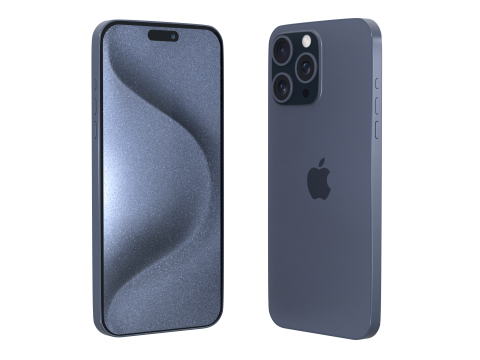 iPhone 15 Pro Max ミッドナイト 3Dモデル