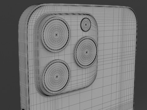 iPhone 15 Pro Max ミッドナイト 3Dモデル