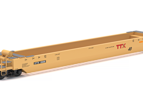 हस्की स्टैक रेलकार टीटीएक्स 3D मॉडल