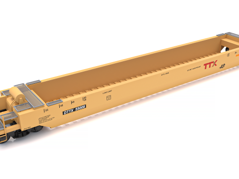 हस्की स्टैक रेलकार टीटीएक्स 3D मॉडल