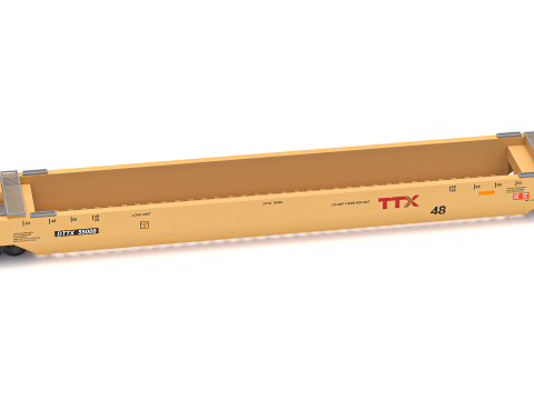 हस्की स्टैक रेलकार टीटीएक्स 3D मॉडल