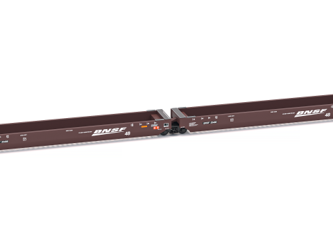 二重積み気動車 BNSF 3Dモデル